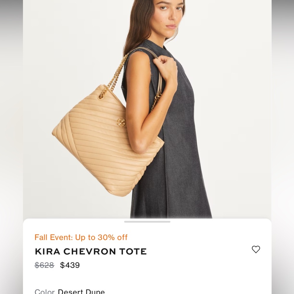 Tory Burch Kira Chevron Tote - Picture 14 of 15